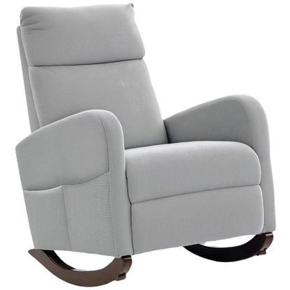 HOMCOM Corduroy Rocking Armchair Additional View 12