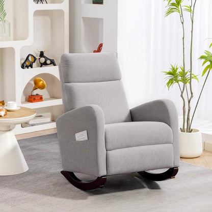HOMCOM Corduroy Rocking Armchair Additional View 13
