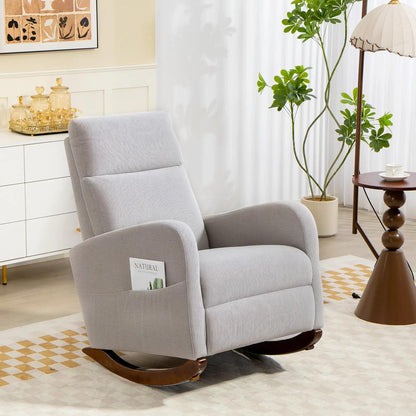 HOMCOM Corduroy Rocking Armchair Additional View 21