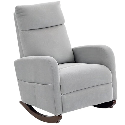 HOMCOM Corduroy Rocking Armchair Additional View 22