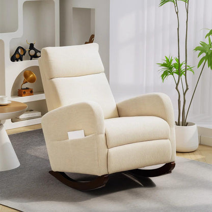 HOMCOM Corduroy Rocking Armchair Additional View 10