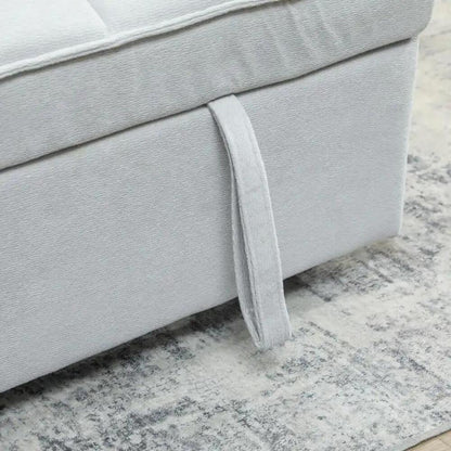 HOMCOM 2 Seater Sofa Bed, 3-in-1 Convertible Sleeper Sofa with Click-clack Adjustable Backrest and 2 Pillows Additional View 9