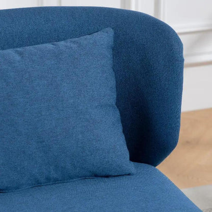 HOMCOM 2 Seater Sofa, Linen-look Fabric Small Sofa with Wing Back, Thick Seat, Metal Legs Additional View 9