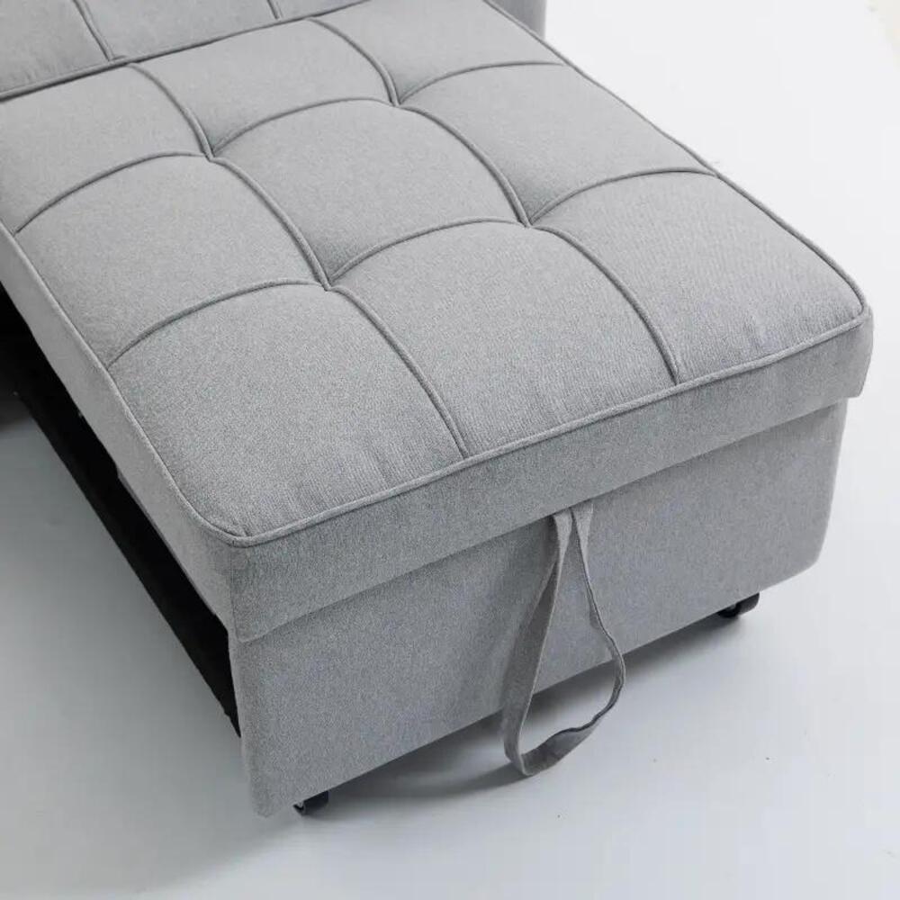 HOMCOM 3-in-1 Single Sofa Bed, Convertible Sleeper Chair Bed Additional View 21