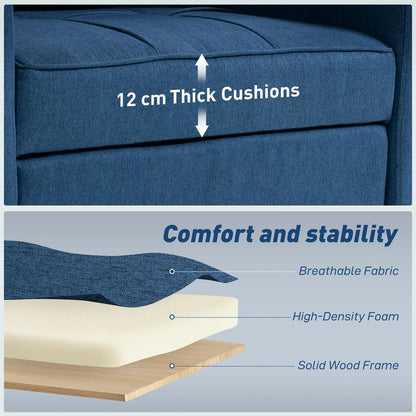 HOMCOM 3-in-1 Single Sofa Bed, Convertible Sleeper Chair Bed Additional View 33