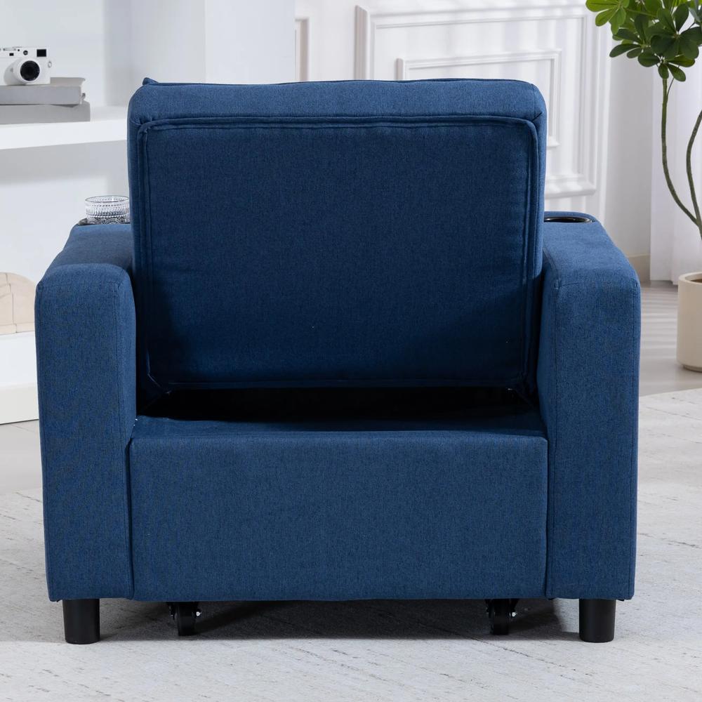 HOMCOM 3-in-1 Single Sofa Bed, Convertible Sleeper Chair Bed Additional View 40