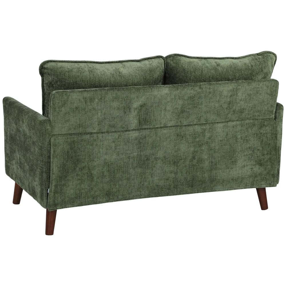 HOMCOM 2 Seater Sofa, Loveseat Sofa with Spring Cushions, Wide and Deep Seat, Wood Legs Additional View 27