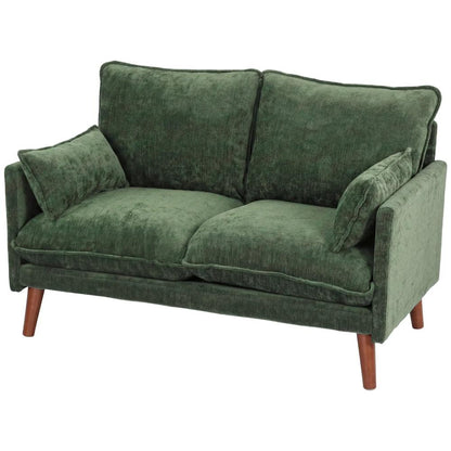 HOMCOM 2 Seater Sofa, Loveseat Sofa with Spring Cushions, Wide and Deep Seat, Wood Legs Additional View 30