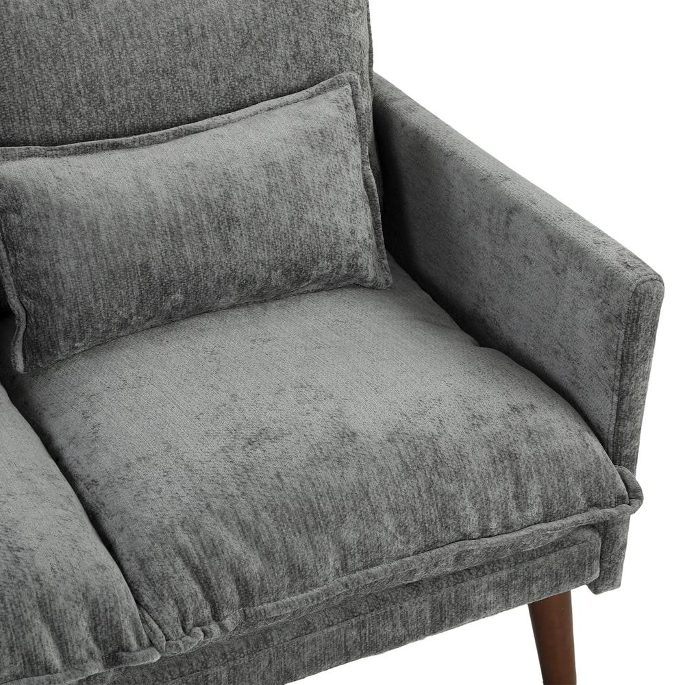 HOMCOM 2 Seater Sofa, Loveseat Sofa with Spring Cushions, Wide and Deep Seat, Wood Legs Additional View 40