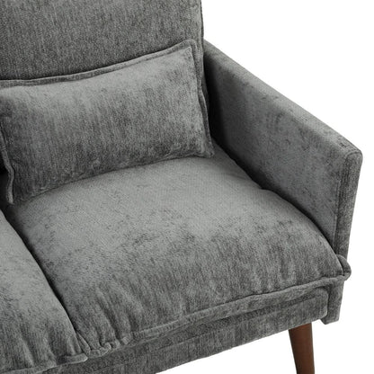 HOMCOM 2 Seater Sofa, Loveseat Sofa with Spring Cushions, Wide and Deep Seat, Wood Legs Additional View 40