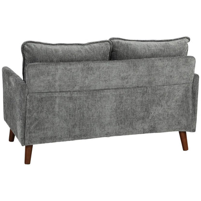 HOMCOM 2 Seater Sofa, Loveseat Sofa with Spring Cushions, Wide and Deep Seat, Wood Legs Additional View 41