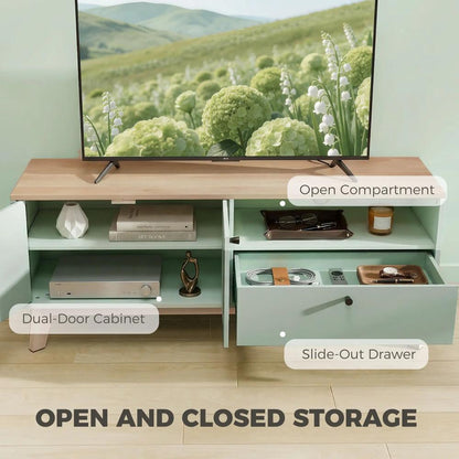 HOMCOM TV Stand Cabinet for Television up to 36 Inch, Modern TV Unit with 2 Doors, Entertainment Center with Adjustable Shelf Additional View 4