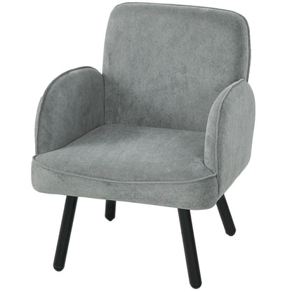 HOMCOM Lounge Chair Velvet Upholstered Armchair with Spring Cushion for Living Room Bedroom Additional View 22