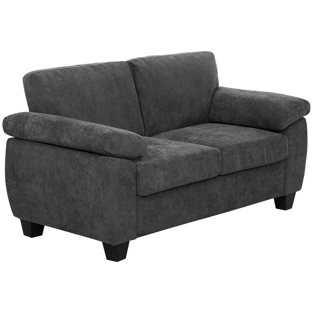 HOMCOM 2 Seater Sofa, 156cm Chenille Loveseat Sofa Additional View 11