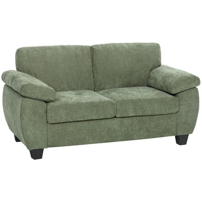HOMCOM 2 Seater Sofa, 156cm Chenille Loveseat Sofa Additional View 12