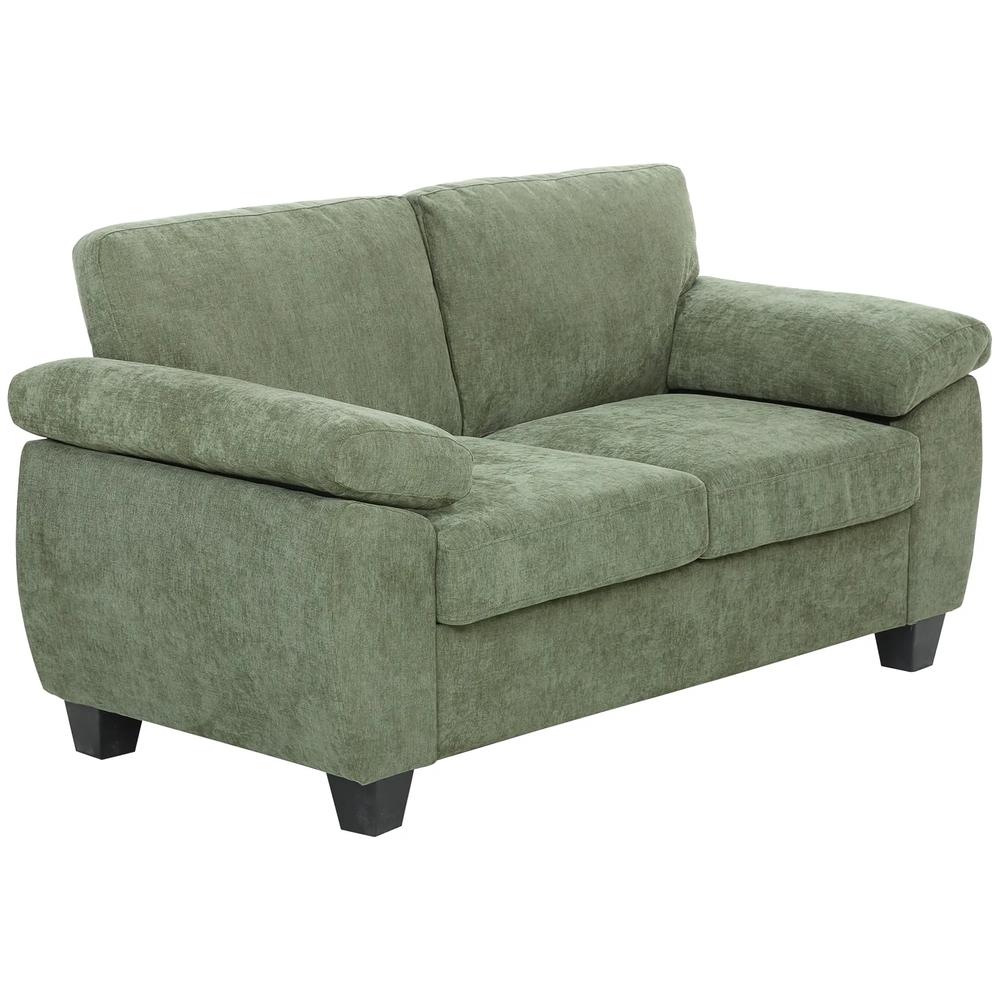 HOMCOM 2 Seater Sofa, 156cm Chenille Loveseat Sofa Additional View 21