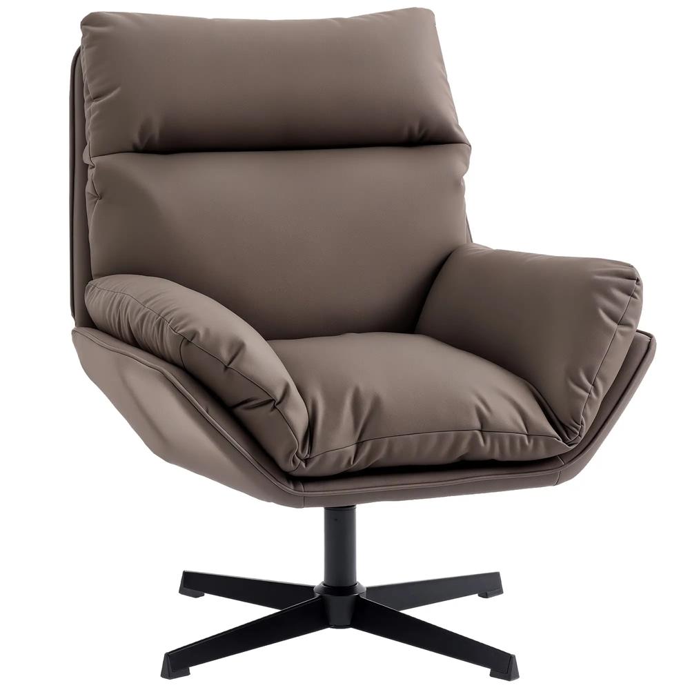 HOMCOM Accent Chair with 360 Swivel Armchair for Living Room with Padded Cushion Additional View 11
