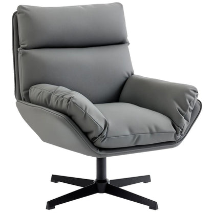 HOMCOM Accent Chair with 360 Swivel Armchair for Living Room with Padded Cushion Additional View 12