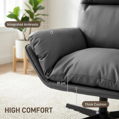 HOMCOM Accent Chair with 360 Swivel Armchair for Living Room with Padded Cushion Additional View 16
