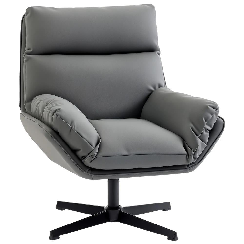 HOMCOM Accent Chair with 360 Swivel Armchair for Living Room with Padded Cushion Additional View 22