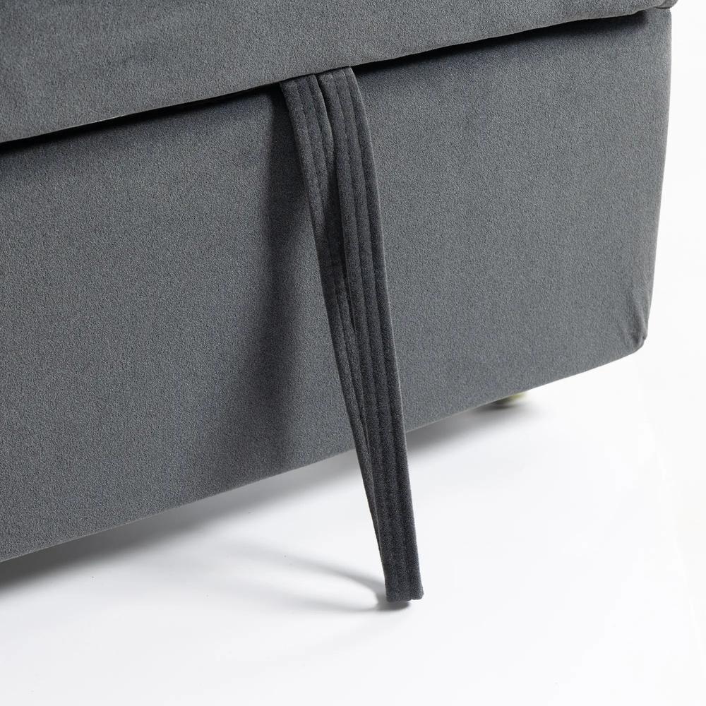 HOMCOM 2 Seater Sofa Bed, 3-in-1 Convertible Pull Out Sleeper Sofa with Click-Clack Adjustable Backrest Additional View 12