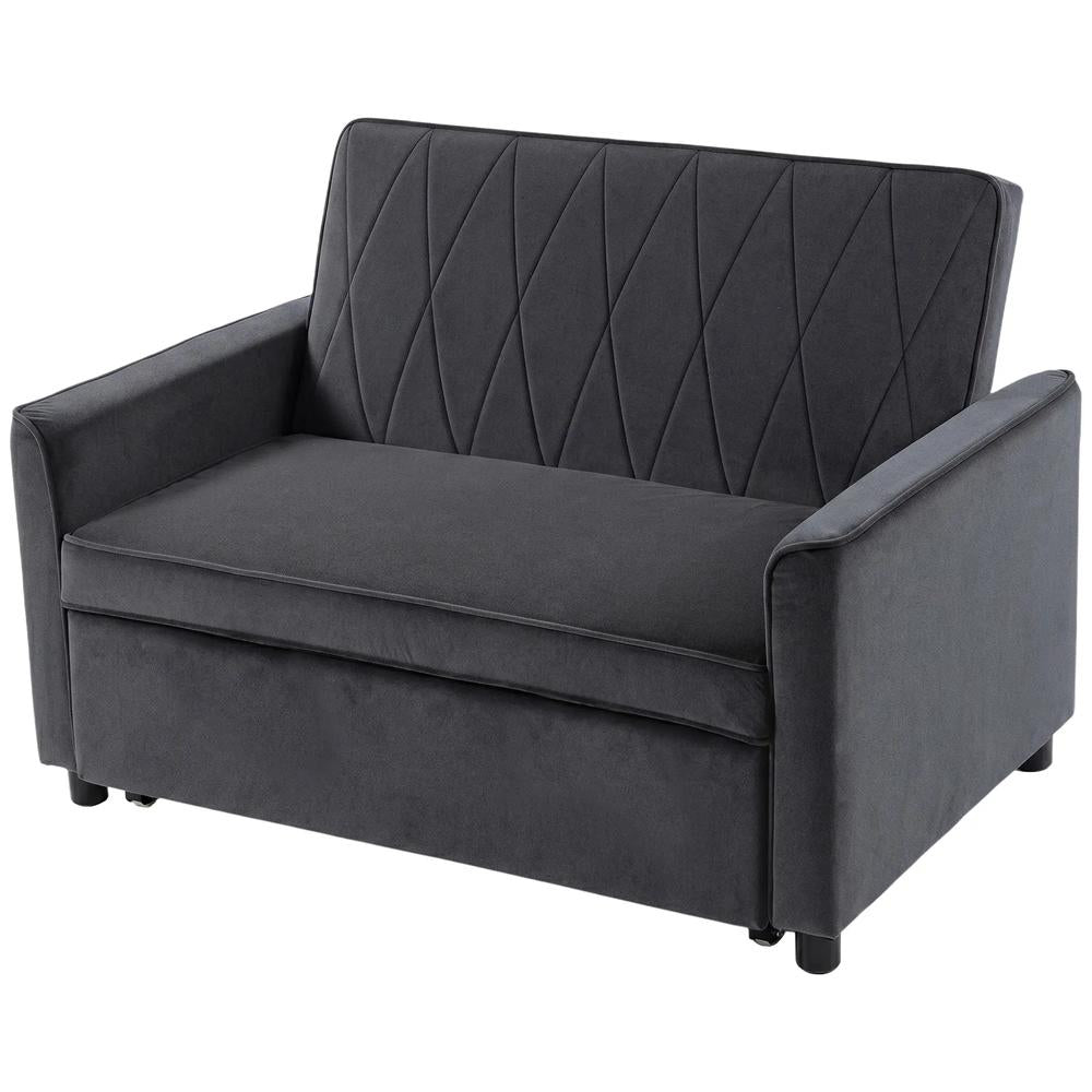 HOMCOM 2 Seater Sofa Bed, 3-in-1 Convertible Pull Out Sleeper Sofa with Click-Clack Adjustable Backrest Additional View 15