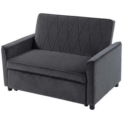 HOMCOM 2 Seater Sofa Bed, 3-in-1 Convertible Pull Out Sleeper Sofa with Click-Clack Adjustable Backrest Additional View 15