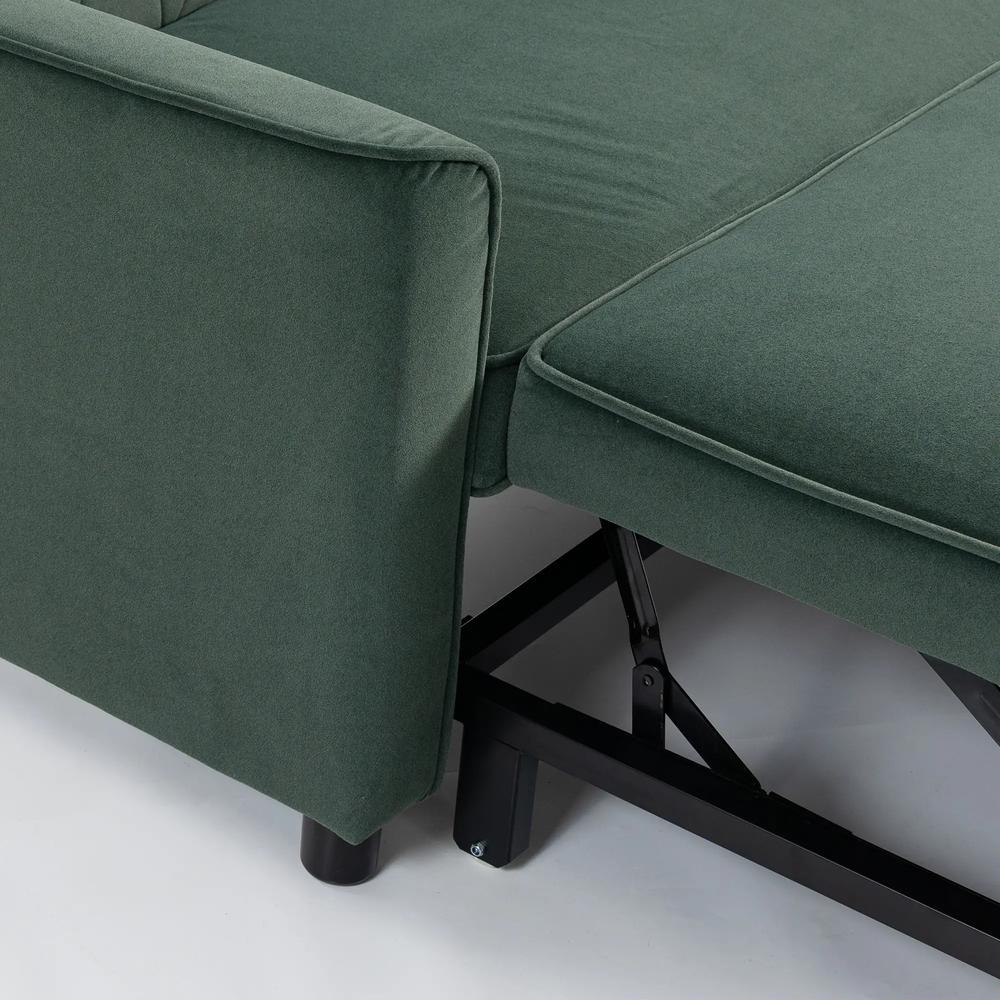 HOMCOM 2 Seater Sofa Bed, 3-in-1 Convertible Pull Out Sleeper Sofa with Click-Clack Adjustable Backrest Additional View 25