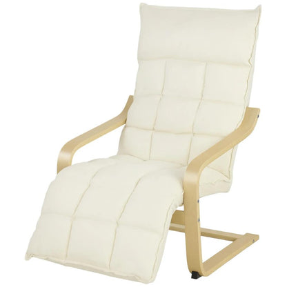HOMCOM Modern Accent Chair, Leisure Lounge Chair Armchair with Footrest, Plush Cushion, Curved Legs and Arms Additional View 15