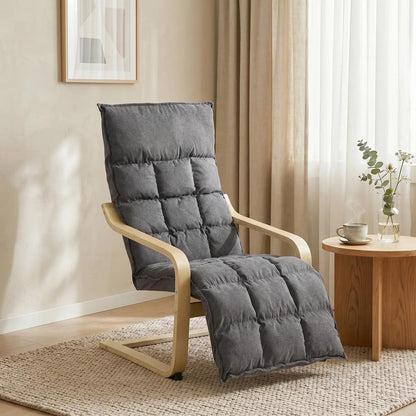 HOMCOM Modern Accent Chair, Leisure Lounge Chair Armchair with Footrest, Plush Cushion, Curved Legs and Arms Additional View 17