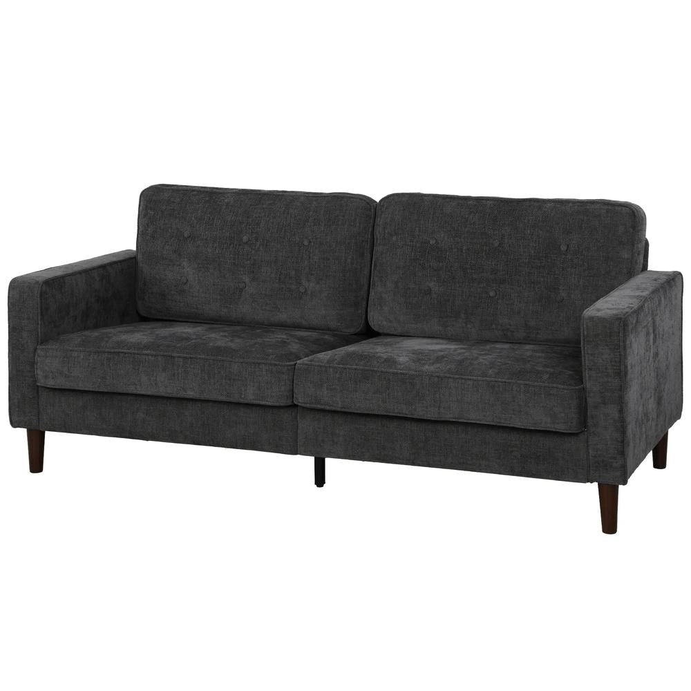 HOMCOM 3 Seater Sofa Button Tufted Upholstered Couch with Wood Legs for Living Room Additional View 14
