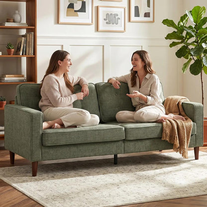 HOMCOM 3 Seater Sofa Button Tufted Upholstered Couch with Wood Legs for Living Room Additional View 22