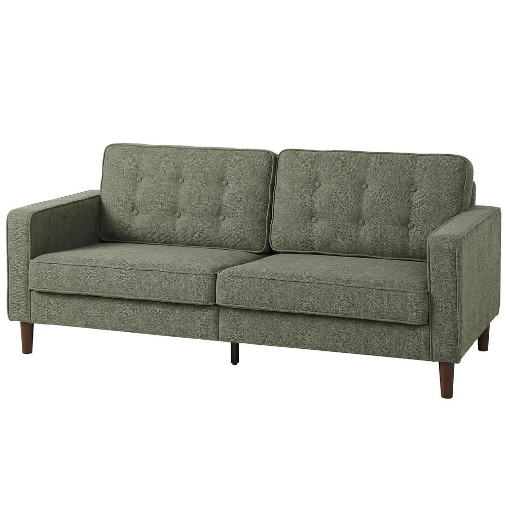 HOMCOM 3 Seater Sofa Button Tufted Upholstered Couch with Wood Legs for Living Room Additional View 28
