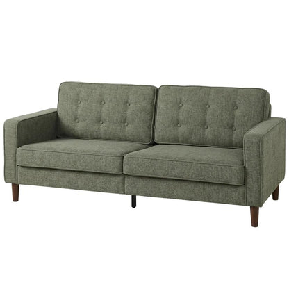 HOMCOM 3 Seater Sofa Button Tufted Upholstered Couch with Wood Legs for Living Room Additional View 28