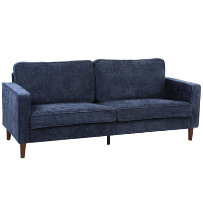 HOMCOM 3 Seater Sofa Button Tufted Upholstered Couch with Wood Legs for Living Room Additional View 29