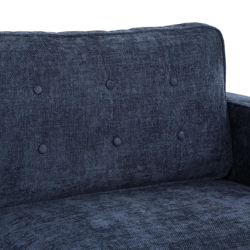 HOMCOM 3 Seater Sofa Button Tufted Upholstered Couch with Wood Legs for Living Room Additional View 39