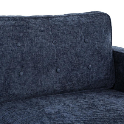 HOMCOM 3 Seater Sofa Button Tufted Upholstered Couch with Wood Legs for Living Room Additional View 39