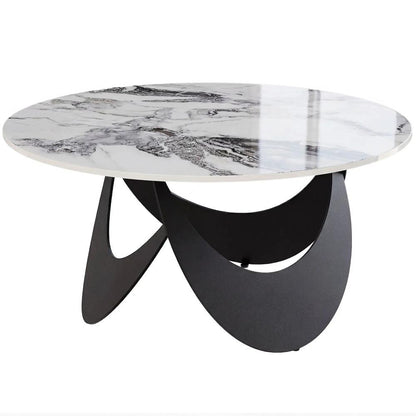 HOMCOM Coffee Table Sintered Stone Top Adjustable Foot Pads Modern Centre Table for Living Room Additional View 12