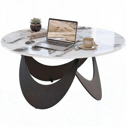 HOMCOM Coffee Table Sintered Stone Top Adjustable Foot Pads Modern Centre Table for Living Room Additional View 22