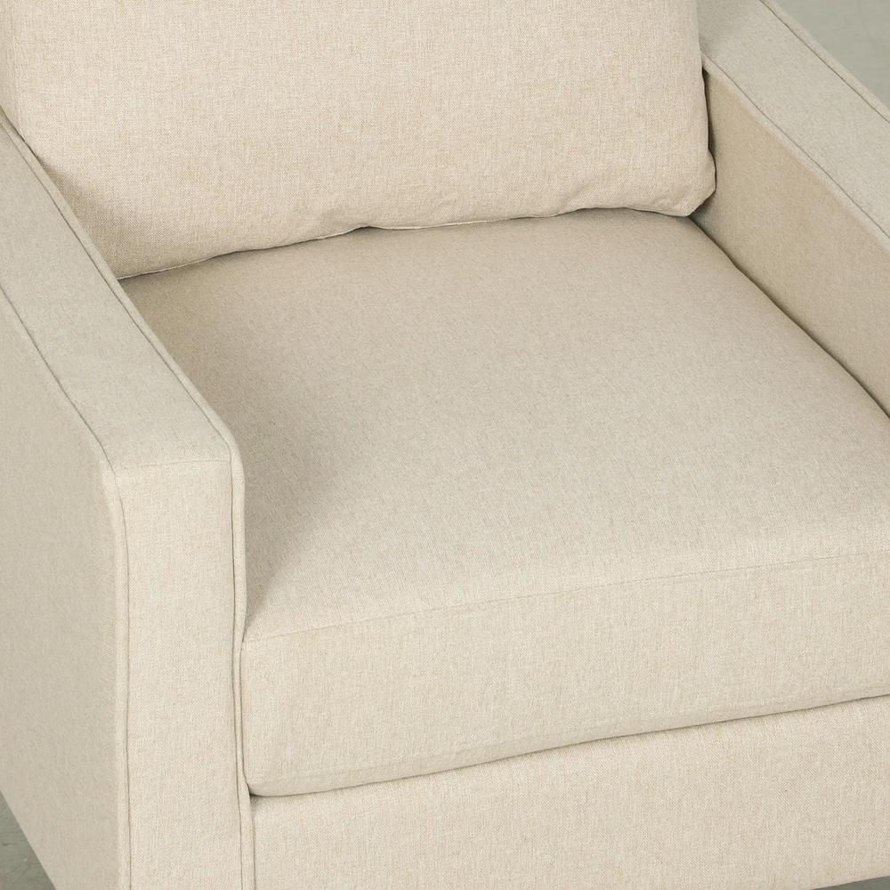 HOMCOM Accent Chair, Removable Pillow Linen Armchair with Comfy Spring Cushion for Living Room, Bedroom, Study Additional View 27