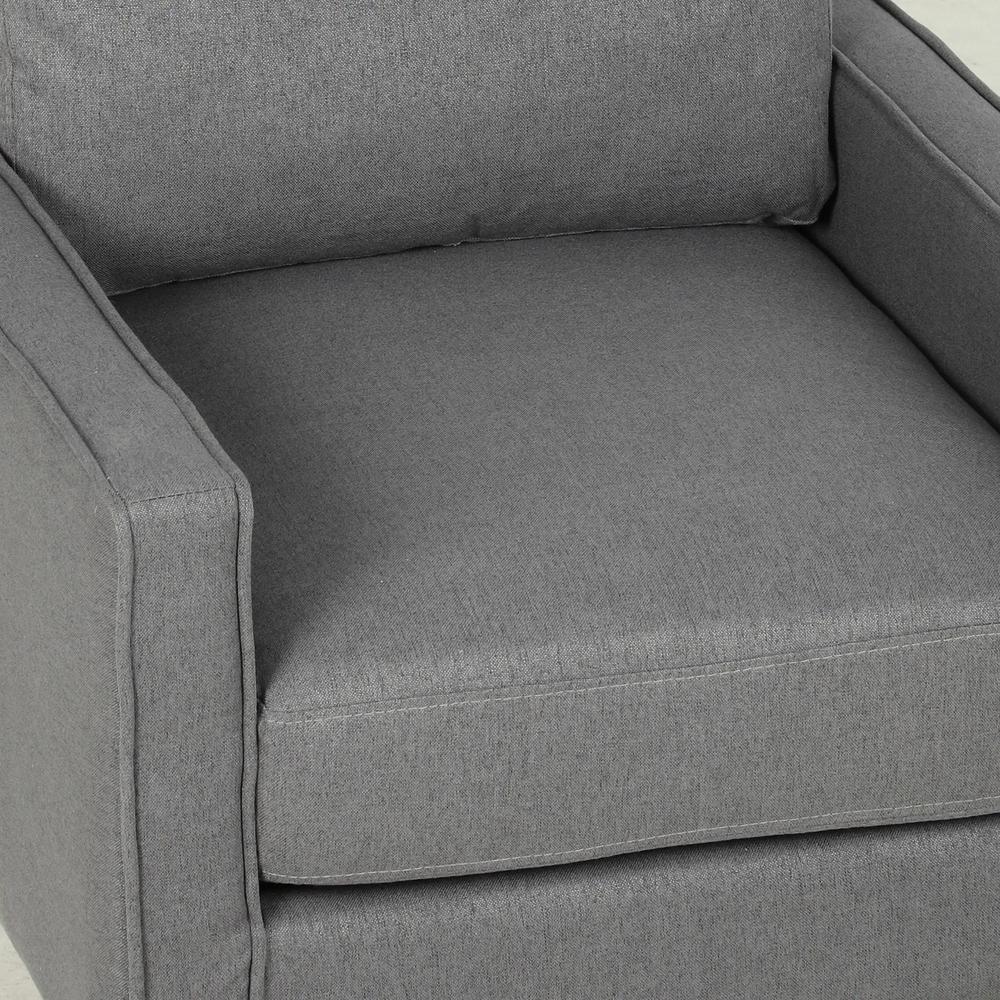 HOMCOM Accent Chair, Removable Pillow Linen Armchair with Comfy Spring Cushion for Living Room, Bedroom, Study Additional View 10