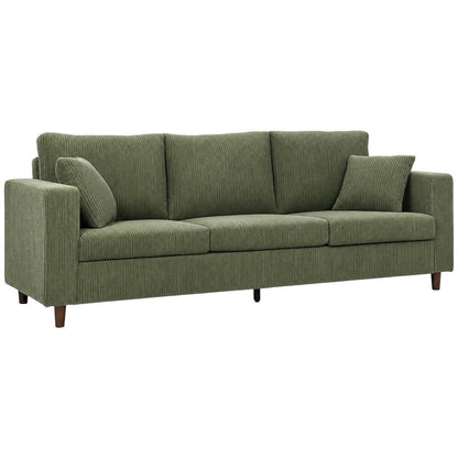 HOMCOM 3 Seater Sofa with Wide Seat, Corduroy Fabric Couch with Deep Seat, Spring Cushion Additional View 15