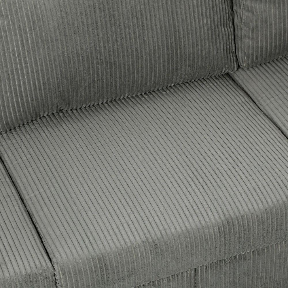 HOMCOM 3 Seater Sofa with Wide Seat, Corduroy Fabric Couch with Deep Seat, Spring Cushion Additional View 26