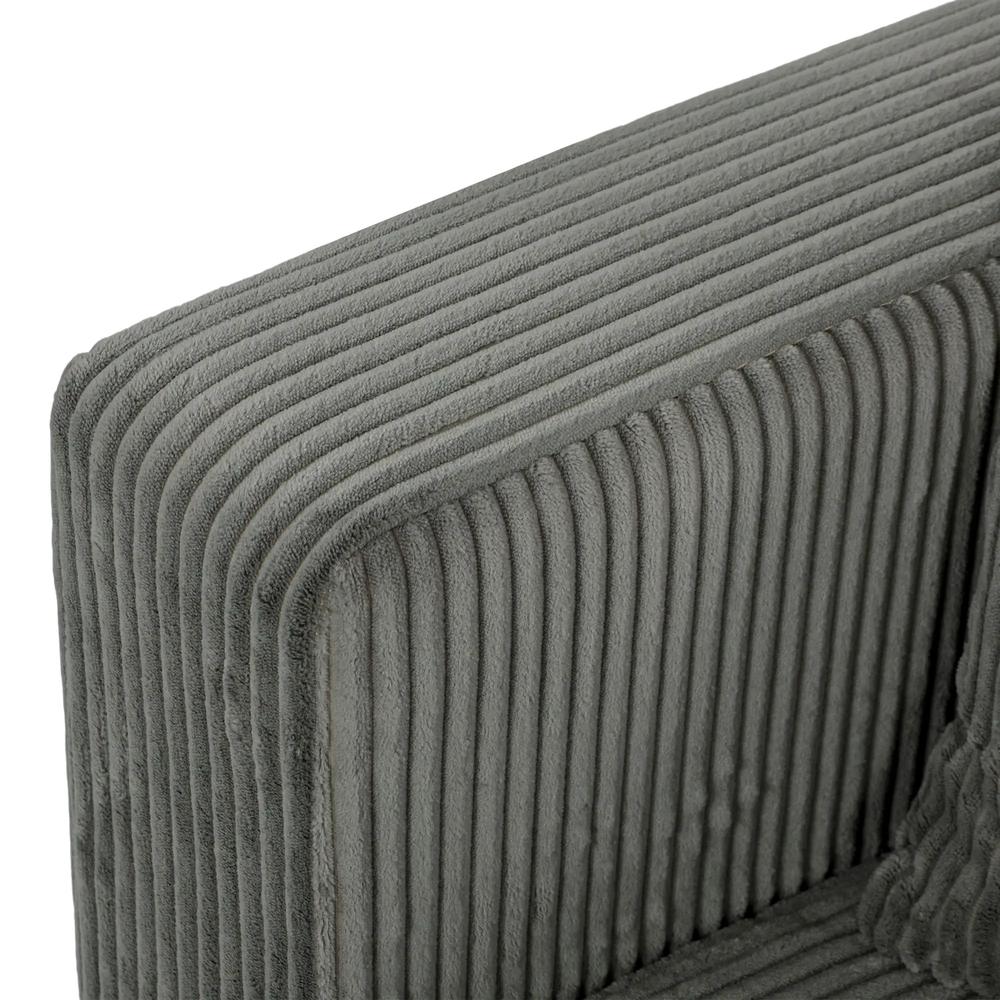 HOMCOM 3 Seater Sofa with Wide Seat, Corduroy Fabric Couch with Deep Seat, Spring Cushion Additional View 28