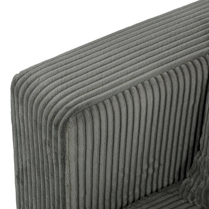 HOMCOM 3 Seater Sofa with Wide Seat, Corduroy Fabric Couch with Deep Seat, Spring Cushion Additional View 28