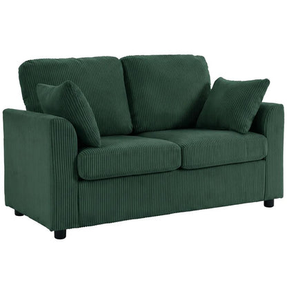 HOMCOM 2 Seater Sofa, Corduroy Small Couch with Spring Cushion, Wide and Deep Seat Additional View 15