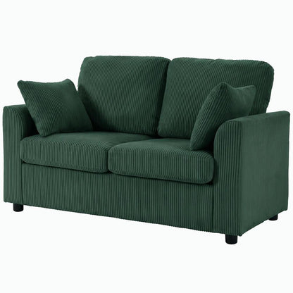 HOMCOM 2 Seater Sofa, Corduroy Small Couch with Spring Cushion, Wide and Deep Seat Additional View 24