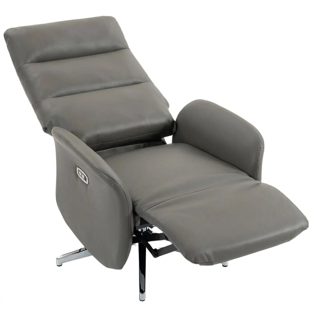 HOMCOM Power Recliner Chair, Swivel Electric Reclining Chair with Type C+USB, Recliner Armchair with Footrest Additional View 15