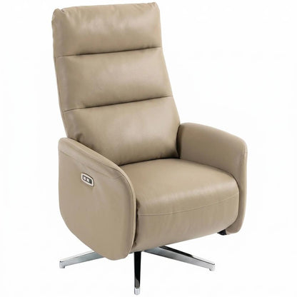 HOMCOM Power Recliner Chair, Swivel Electric Reclining Chair with Type C+USB, Recliner Armchair with Footrest Additional View 16