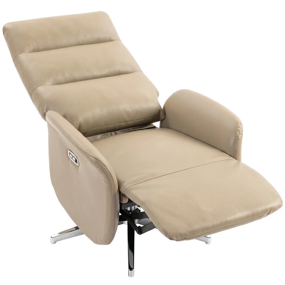 HOMCOM Power Recliner Chair, Swivel Electric Reclining Chair with Type C+USB, Recliner Armchair with Footrest Additional View 30